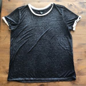 FOREVER 21 BASIC RINGER TEE